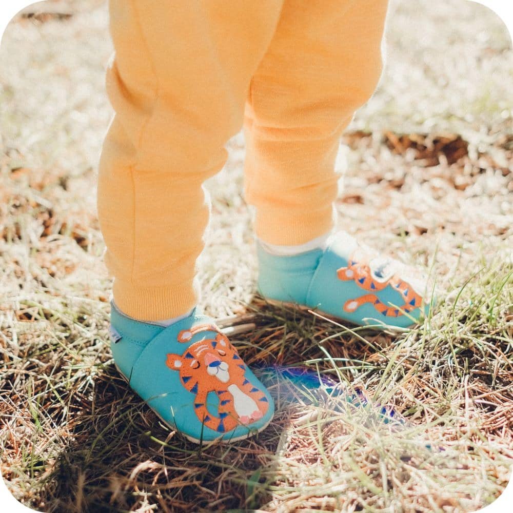 Babyschuhe aus weichem Leder Tigreau