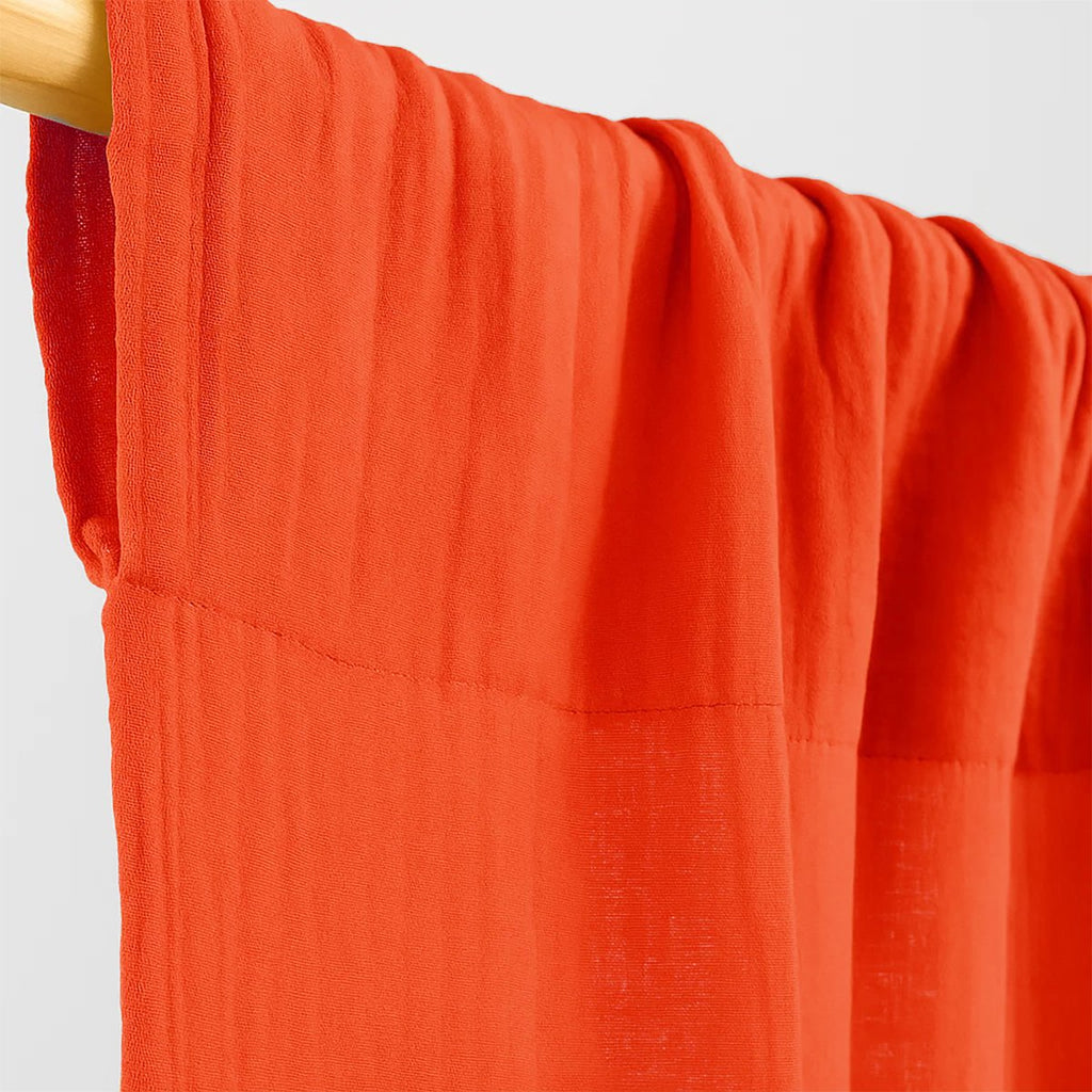 Bio-Baumwollgaze Vorhänge Erdbeer