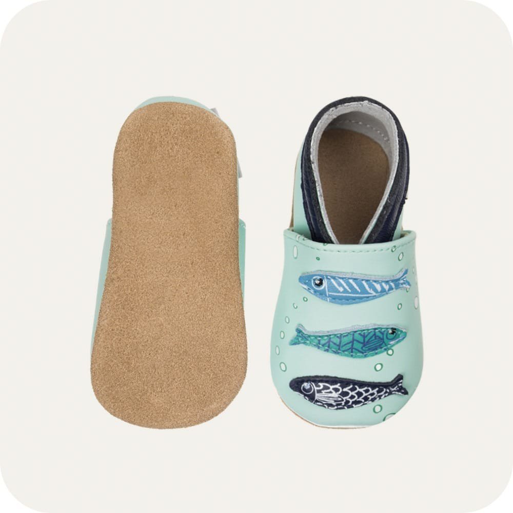 Babyschuhe aus weichem Leder Sardinen