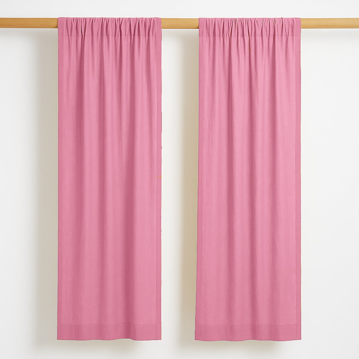 Bio-Baumwollgaze Vorhänge Rosa