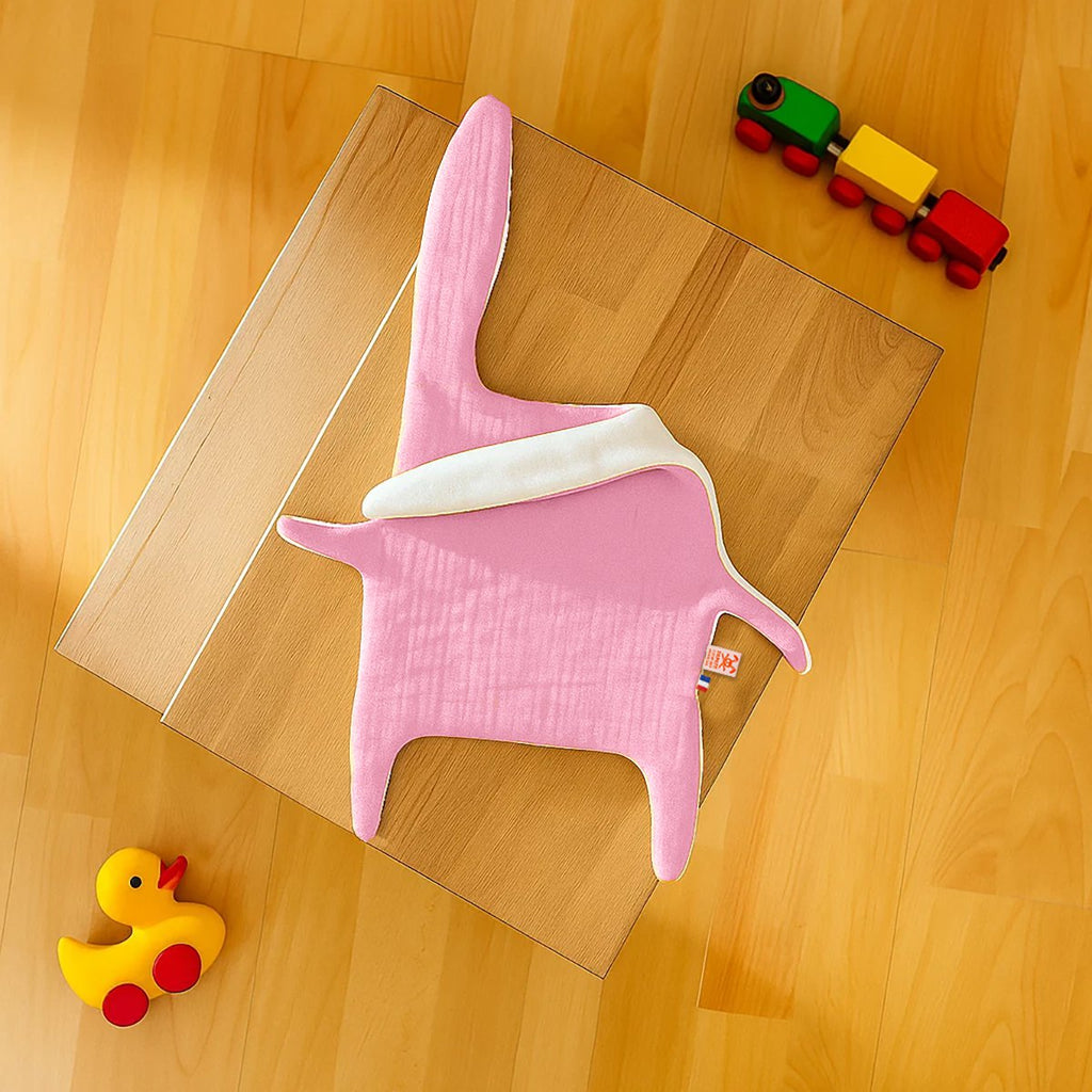 Flat Wapin aus rosa Bio-Baumwolle