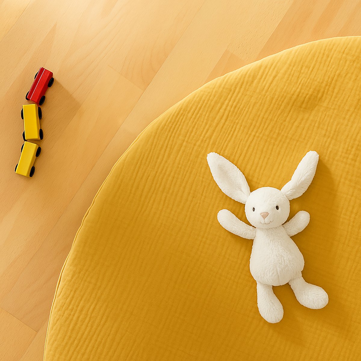 Havanna Spielmatte aus Bio-Baumwolle in Honigfarbe