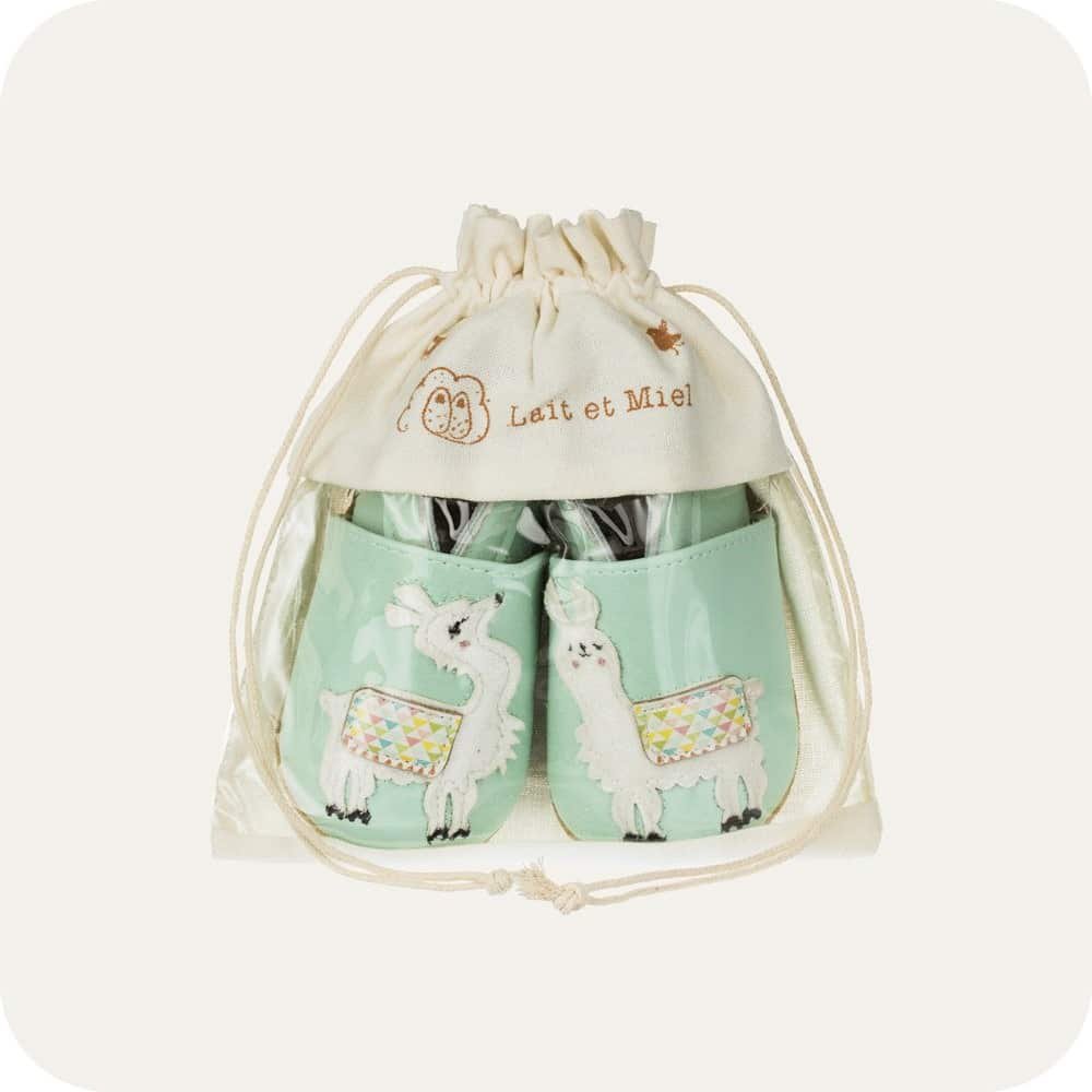 Lamas-Babyhausschuhe aus weichem Leder