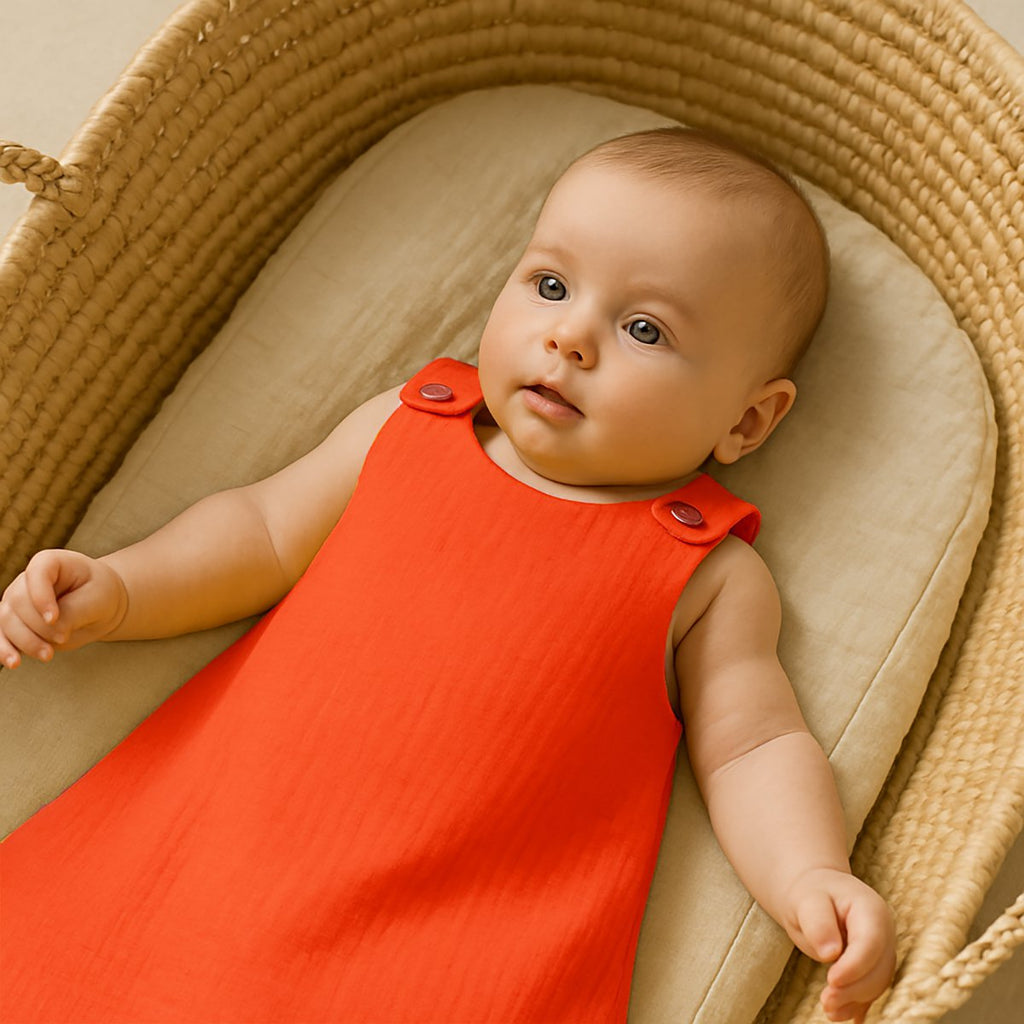 Sommerschlafsack aus Bio-Baumwolle Erdbeer