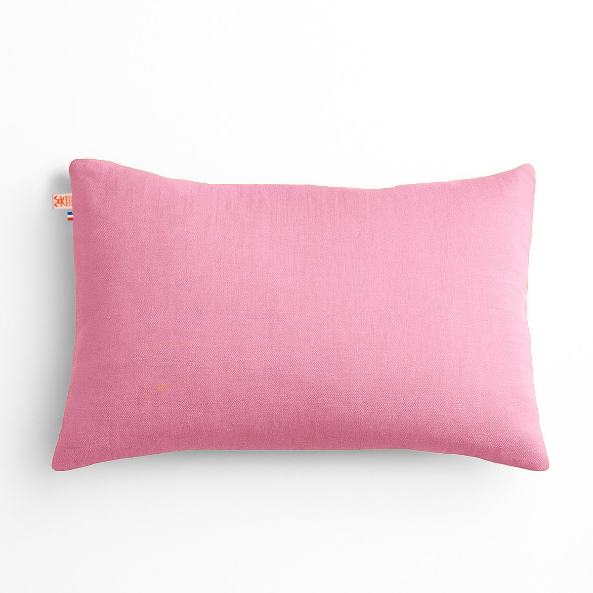 Rechteckiges Kissen aus Bio-Baumwolle Rosa