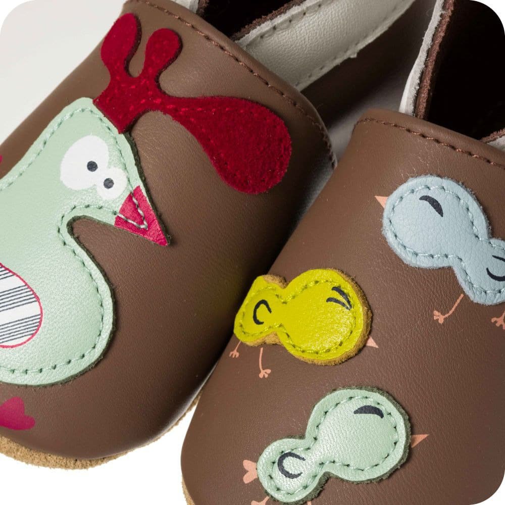 Babyschuhe aus weichem Leder Hühnerstall