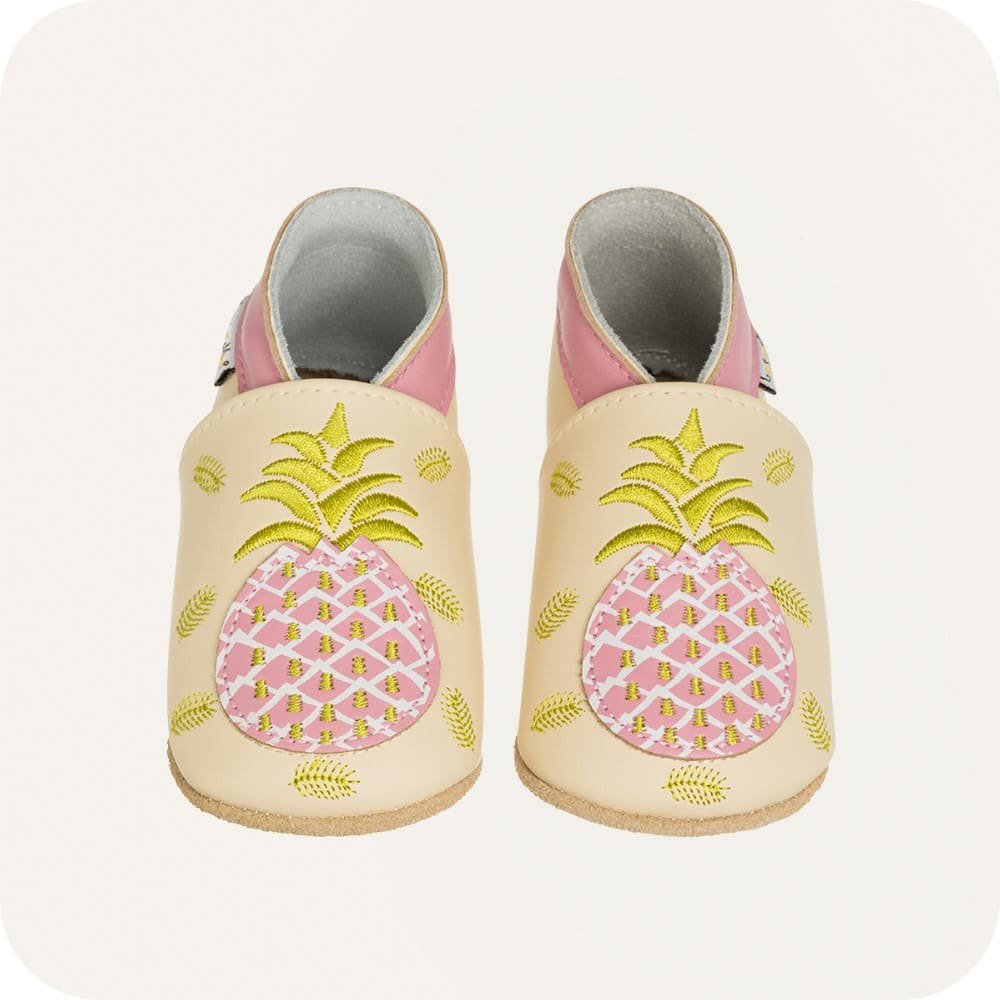 Babyschuhe aus weichem Leder Ananas