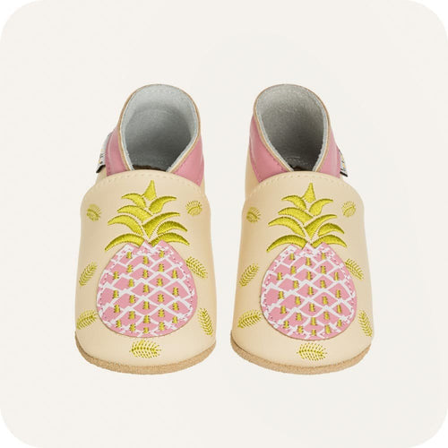 Babyschuhe aus weichem Leder Ananas