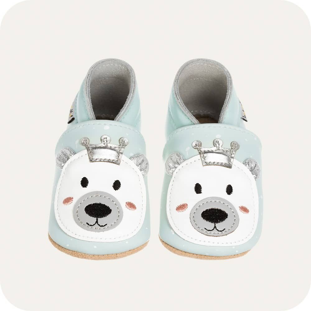 Babyschuhe aus weichem Leder Bear King
