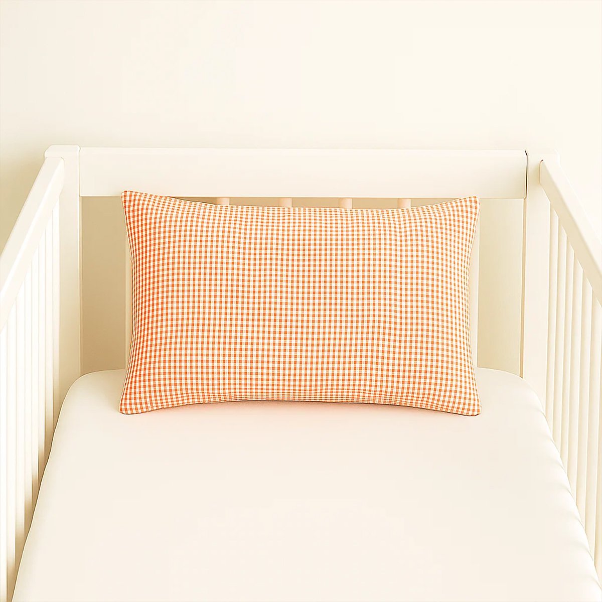 Kissenbezug aus weißer Bio-Baumwolle