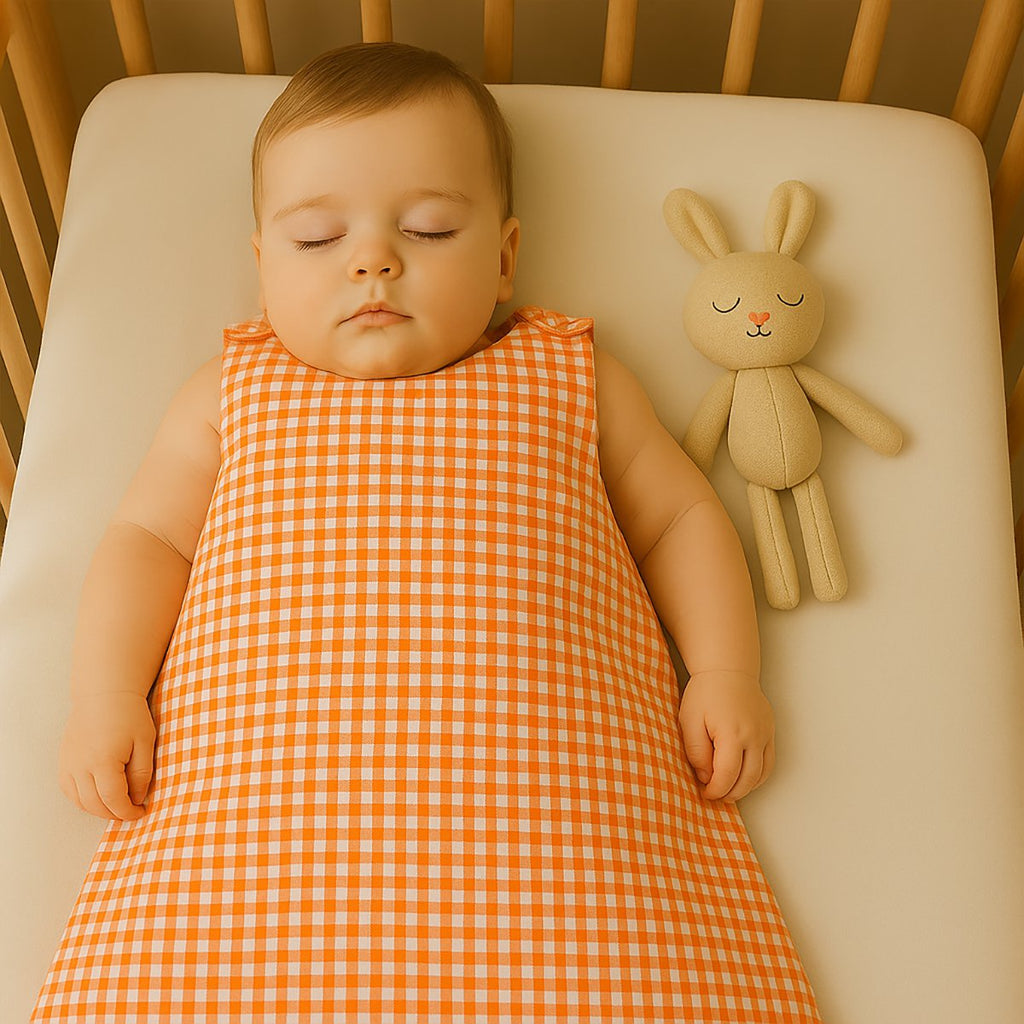 Sommerschlafsack aus Vichy-Bio-Baumwolle