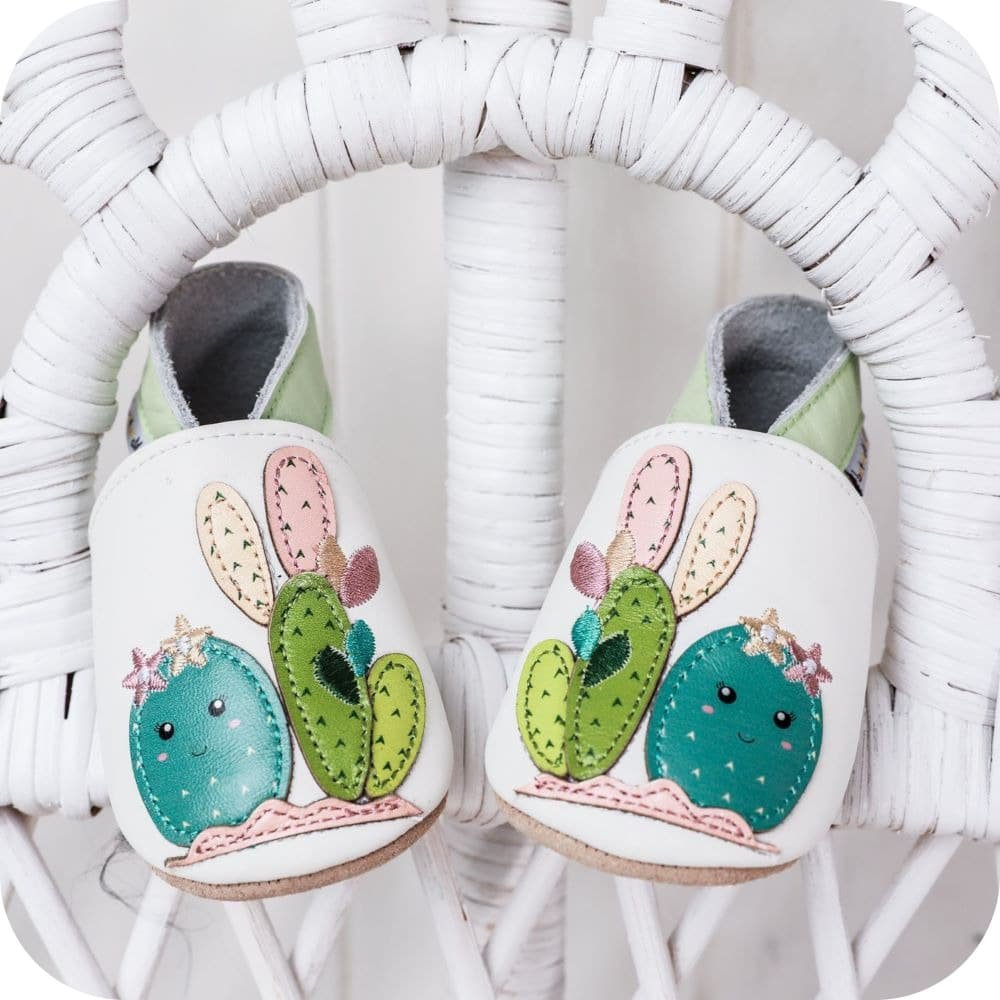 Babyschuhe aus weichem Leder Cactus