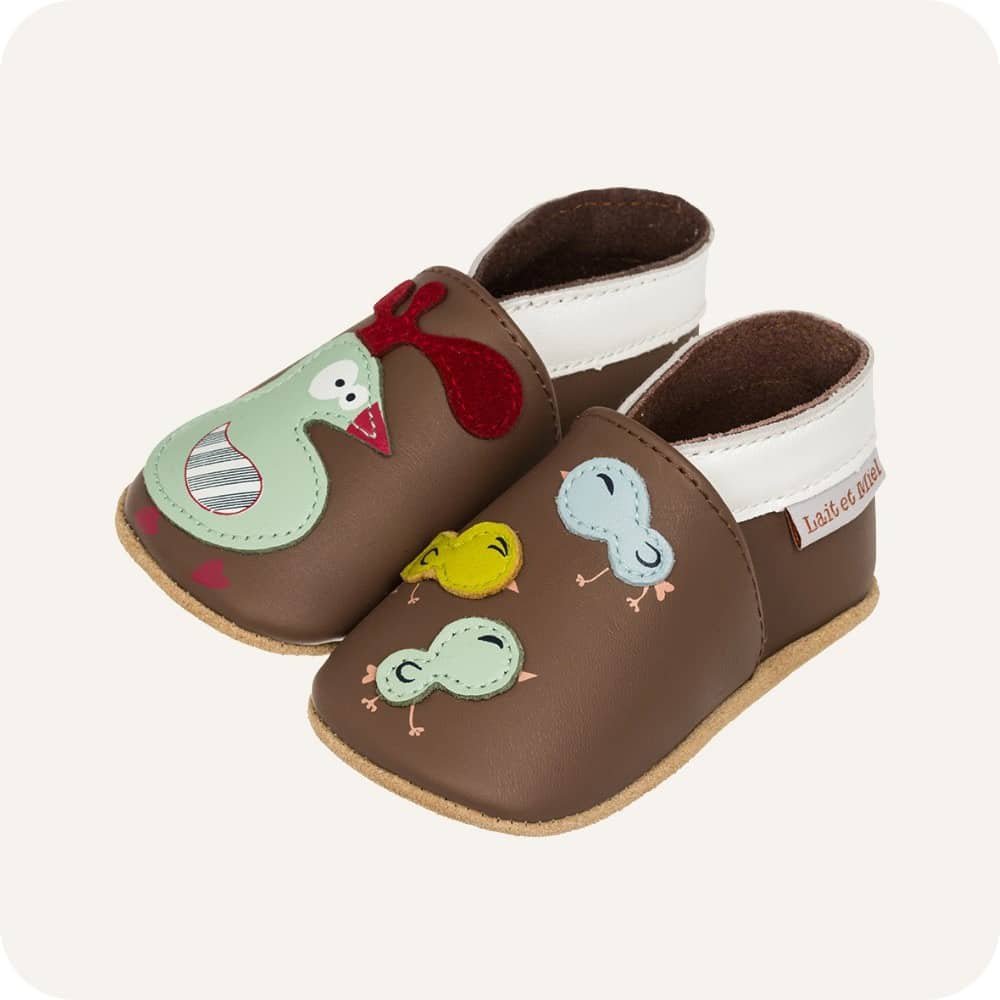 Babyschuhe aus weichem Leder Hühnerstall