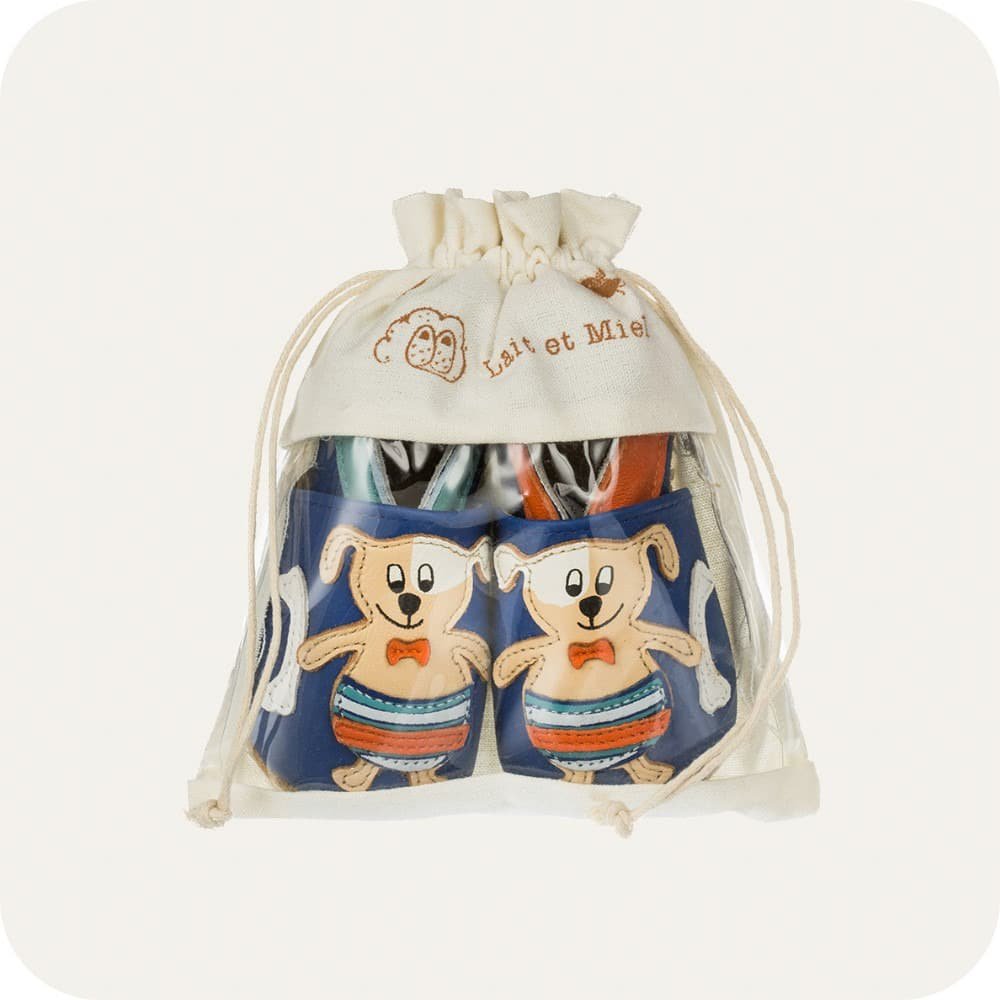 Babyschuhe aus weichem Leder Hund im Meer