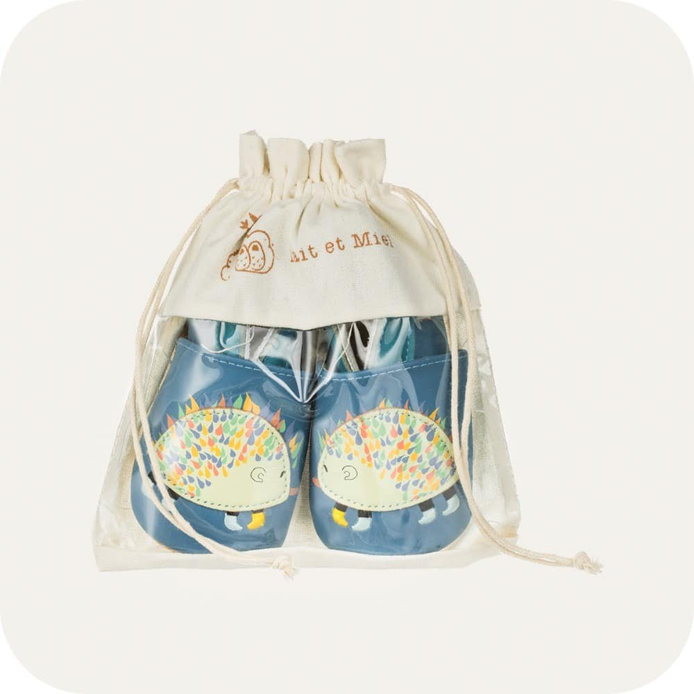 Babyschuhe aus weichem Leder Igel
