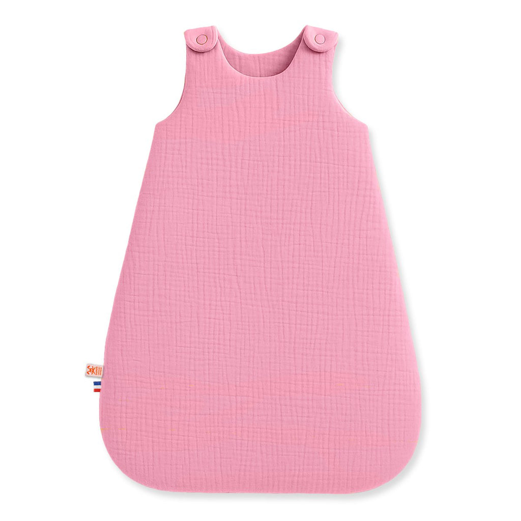 Winterschlafsack aus Bio-Baumwolle in Rosa