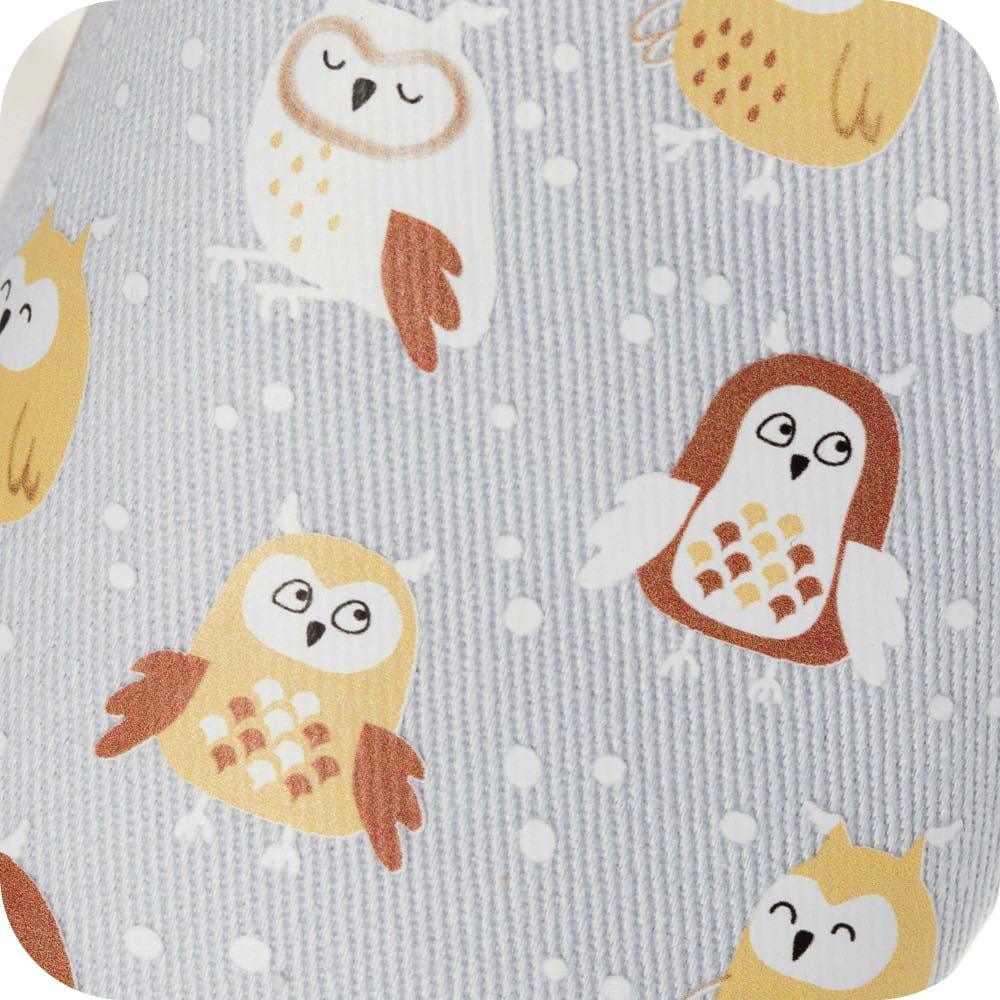 Babyhausschuhe aus Baumwolle Eulen