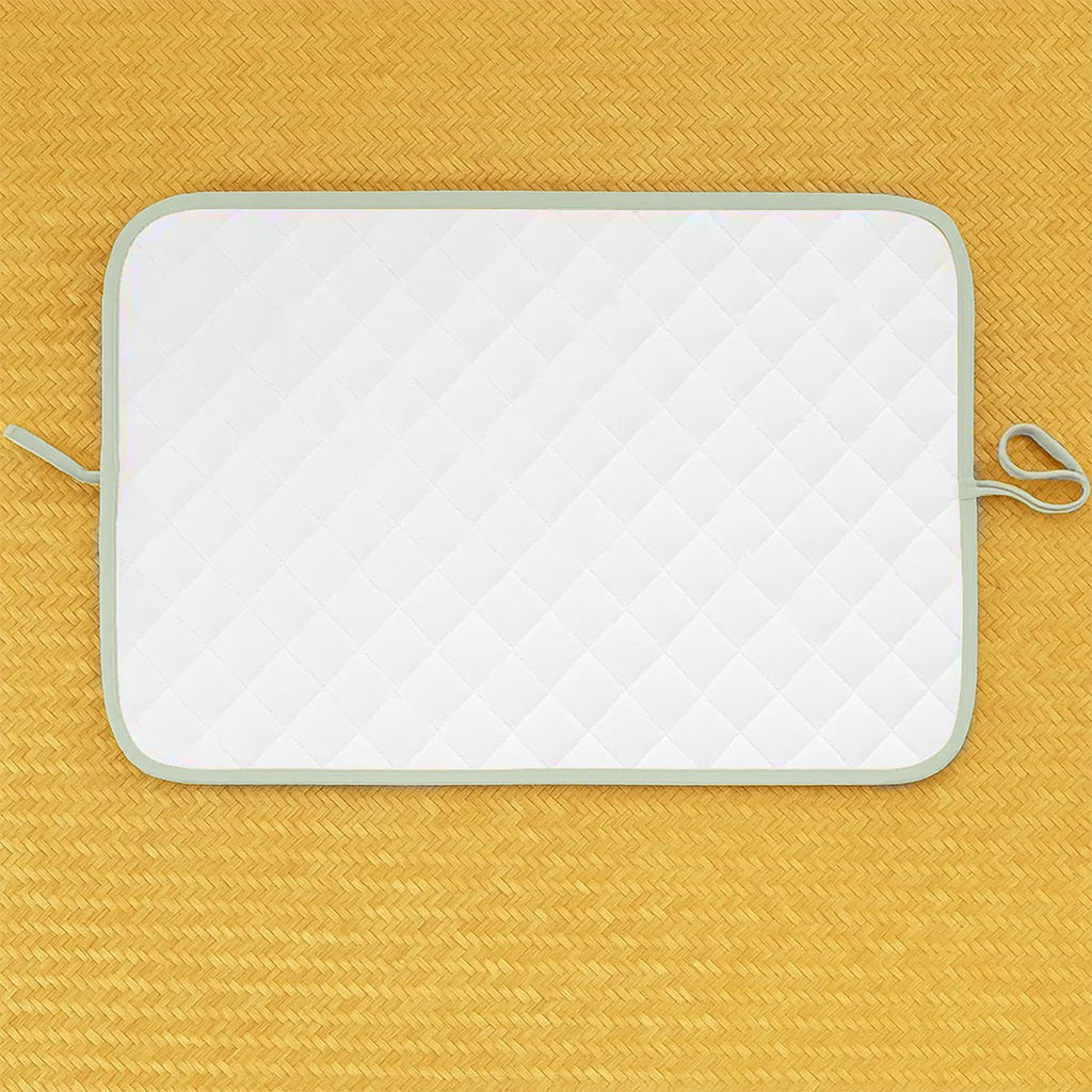 Mobile Wickelunterlage aus Bio-Baumwolle Grün