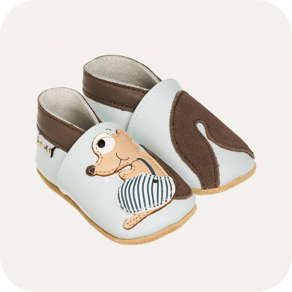 Babyschuhe aus weichem Leder Eichhörnchen
