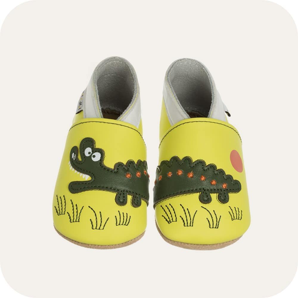 Babyschuhe aus weichem Leder Croc'Savane