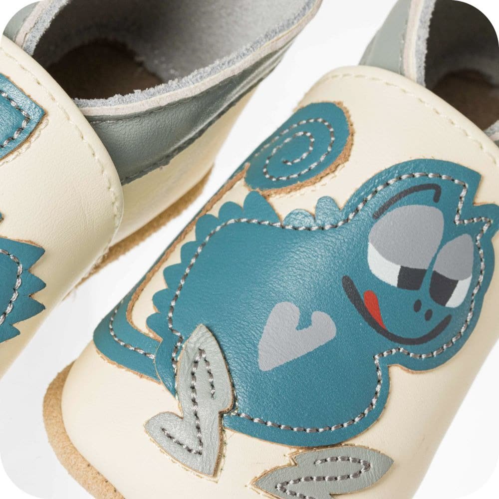 Babyschuhe aus weichem Leder Gefräßiges Chamäleon