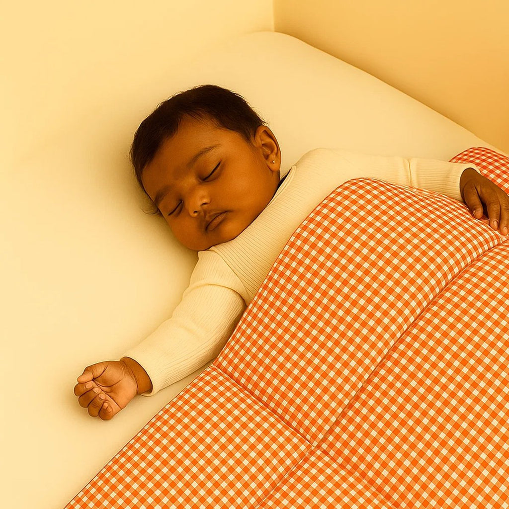 Vichy Steppdecke aus Bio-Baumwolle