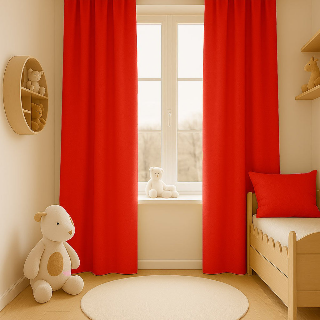 Bio-Baumwollgaze Vorhänge Erdbeer