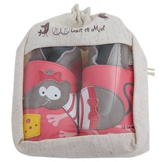 Babyschuhe aus weichem Leder Maus