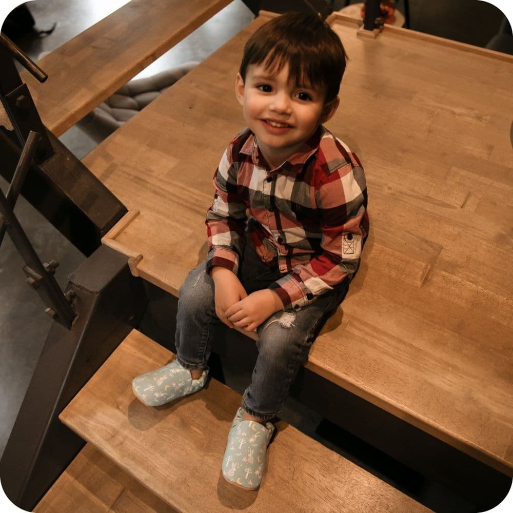 Babyhausschuhe aus Baumwolle Kaninchen