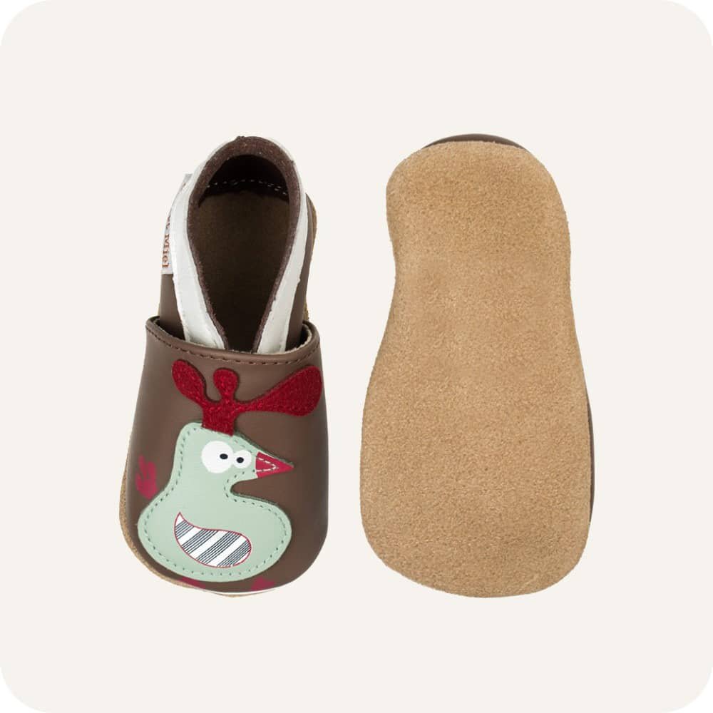 Babyschuhe aus weichem Leder Hühnerstall