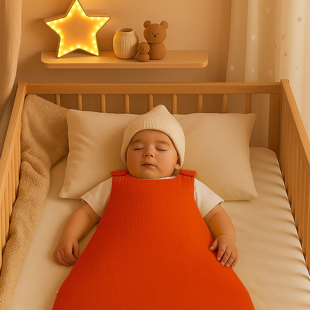 Winterschlafsack aus Bio-Baumwolle Erdbeer