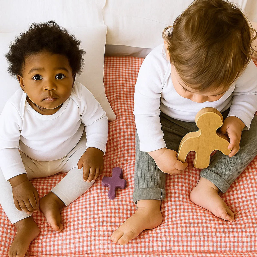 Vichy Steppdecke aus Bio-Baumwolle