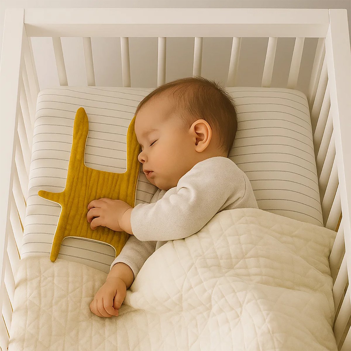 Flat Wapin aus Bio-Baumwolle Honigfarbe