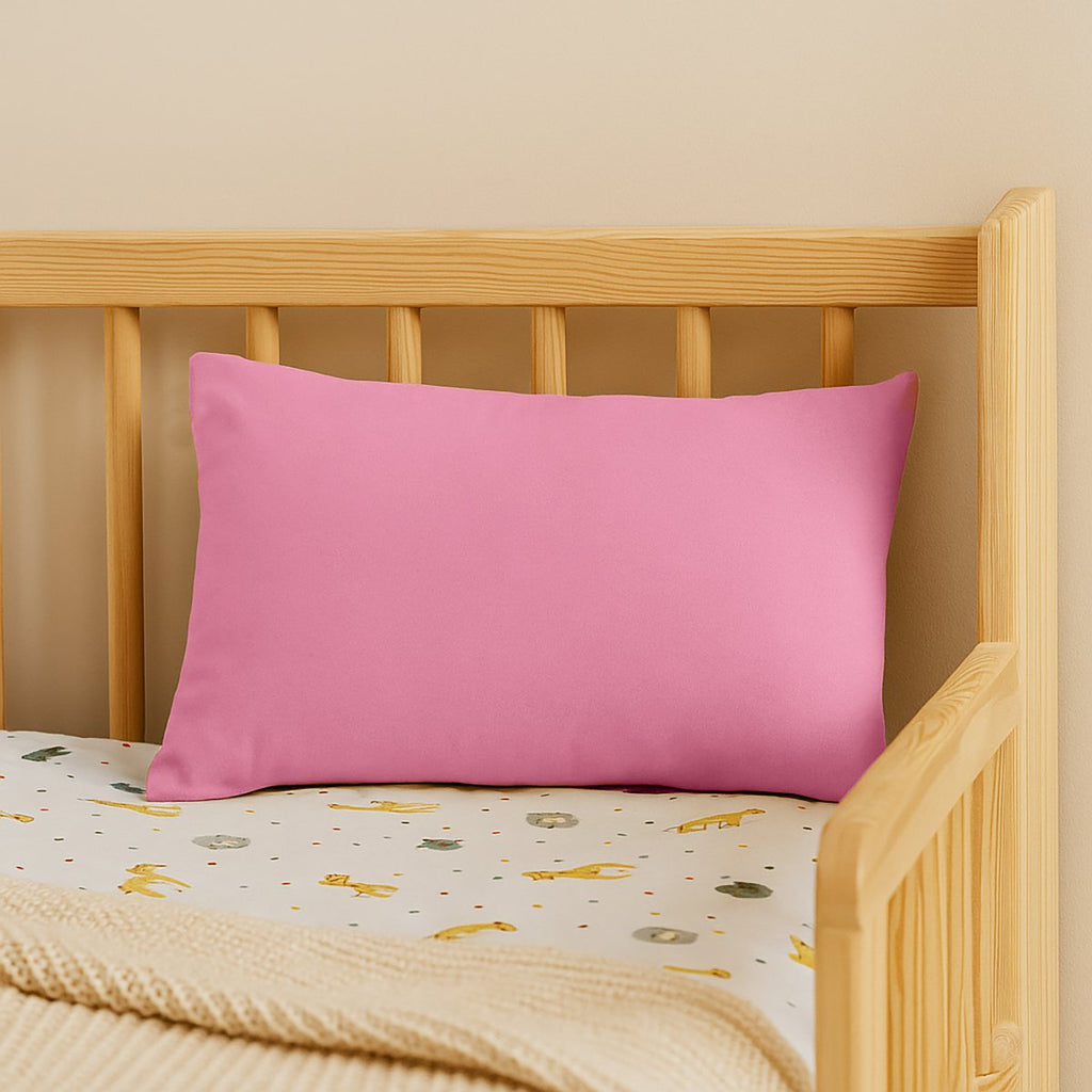 Rechteckiges Kissen aus Bio-Baumwolle Rosa