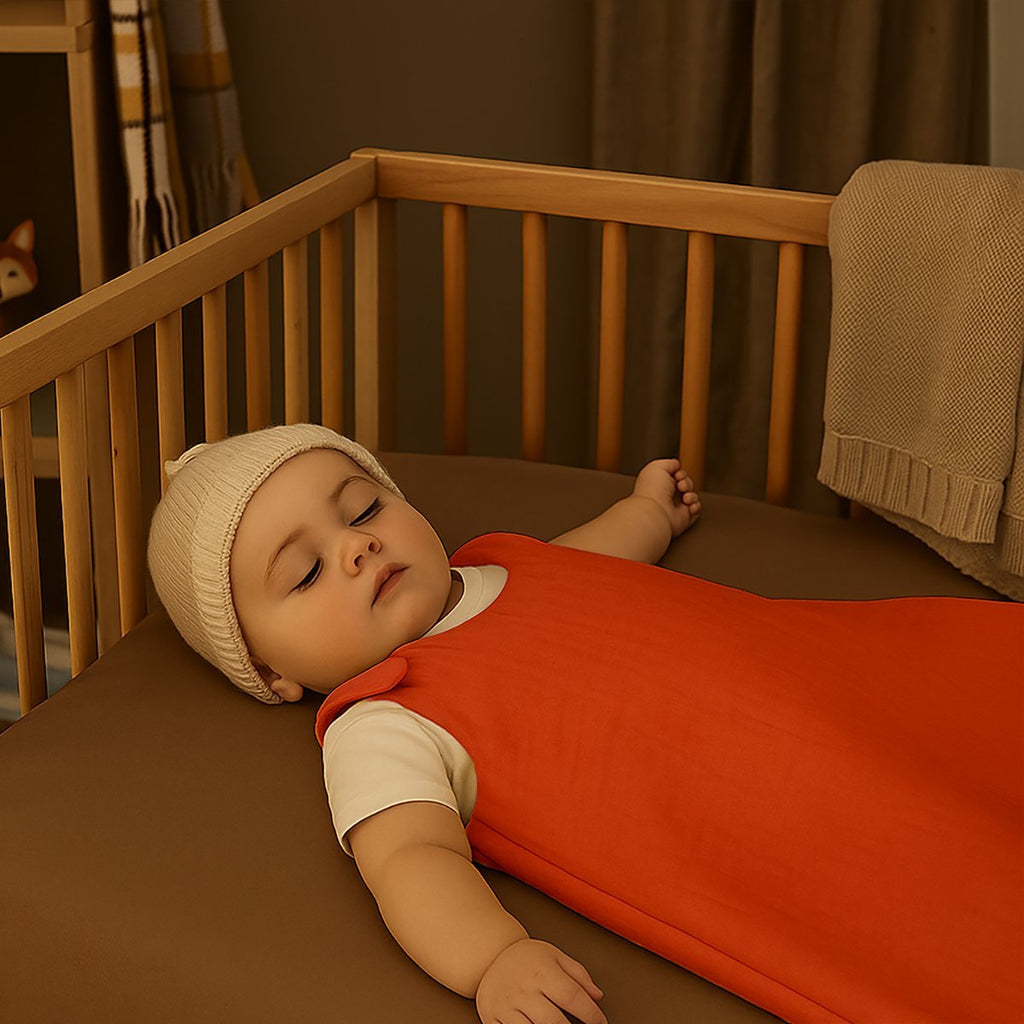 Winterschlafsack aus Bio-Baumwolle Erdbeer