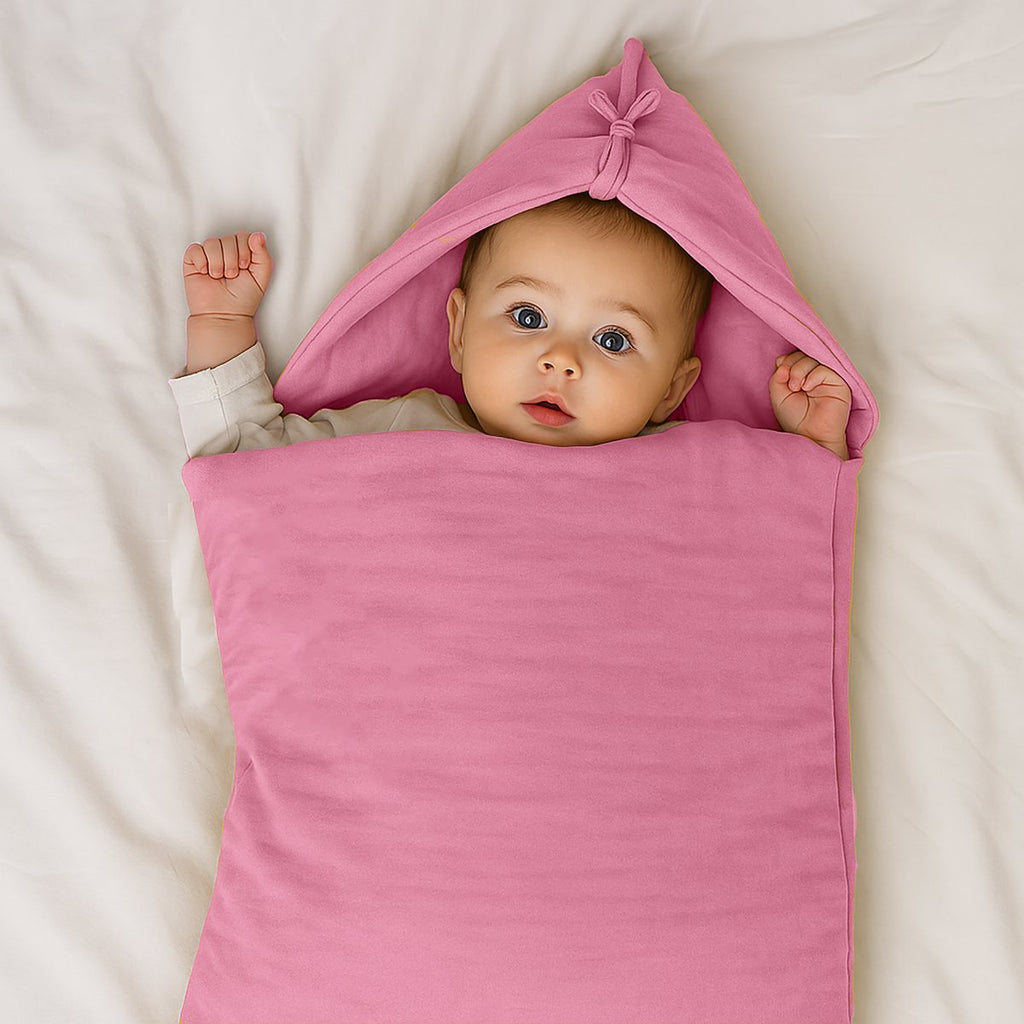 Babynest aus Bio-Baumwolle Rosa