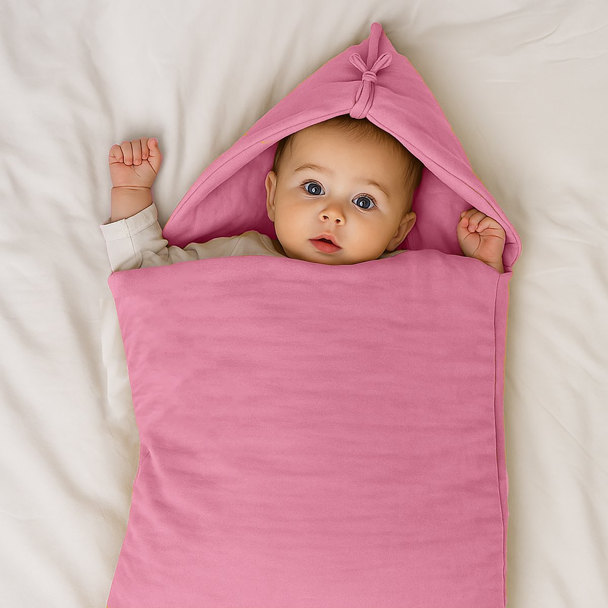 Babynest aus Bio-Baumwolle Rosa