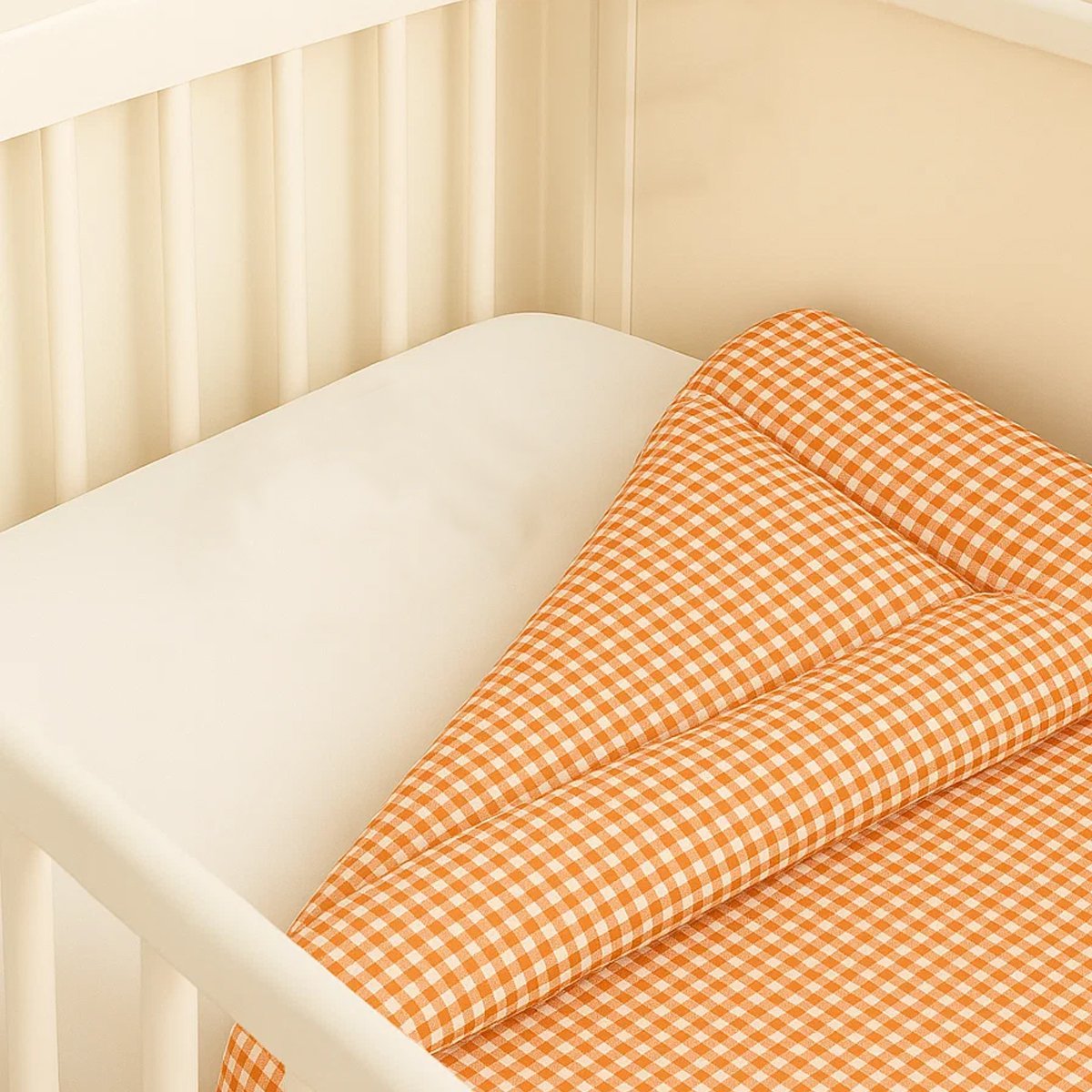 Vichy Steppdecke aus Bio-Baumwolle