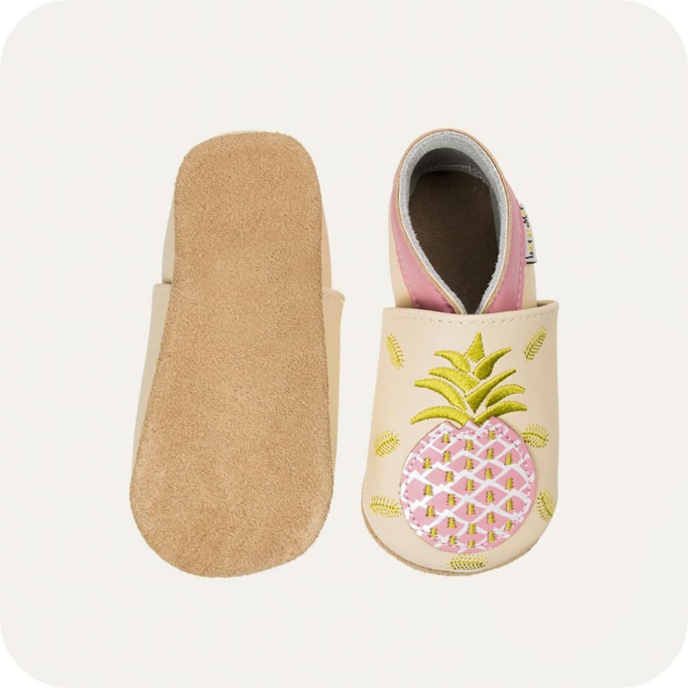 Babyschuhe aus weichem Leder Ananas
