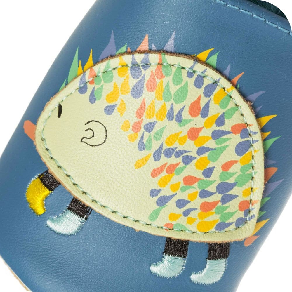 Babyschuhe aus weichem Leder Igel