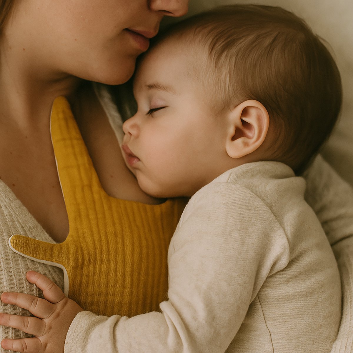 Flat Wapin aus Bio-Baumwolle Honigfarbe