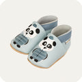 Panda-Babyhausschuhe aus weichem Leder
