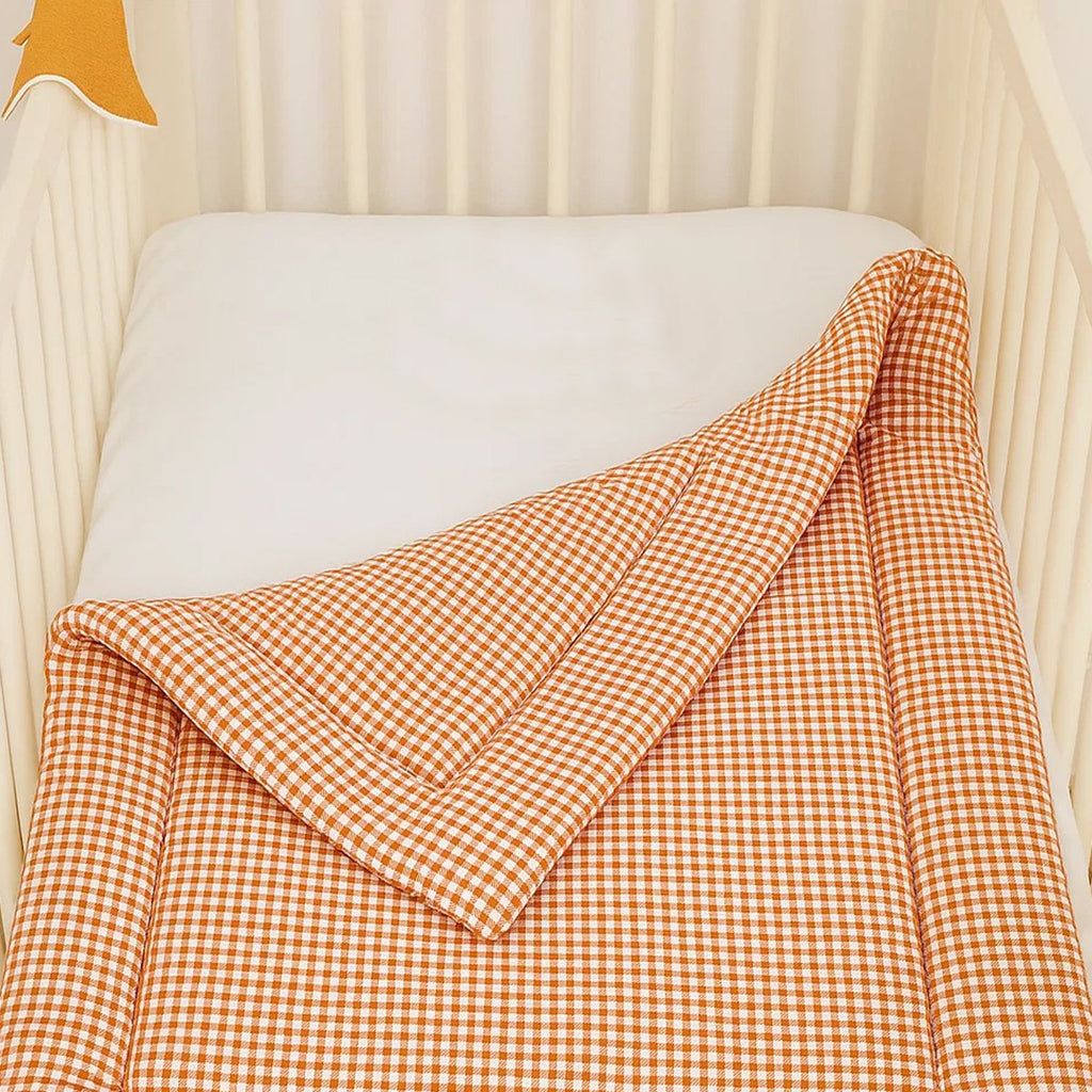 Vichy Steppdecke aus Bio-Baumwolle