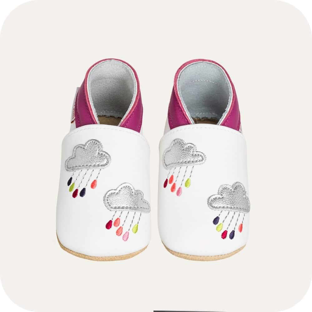 Babyschuhe aus weichem Leder Regen der Farben