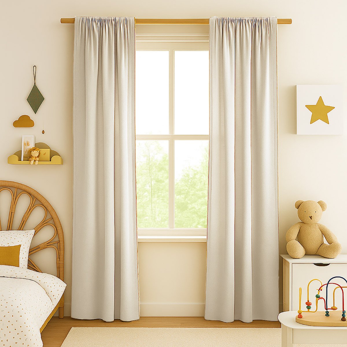 Bio-Baumwollgaze Vorhänge
