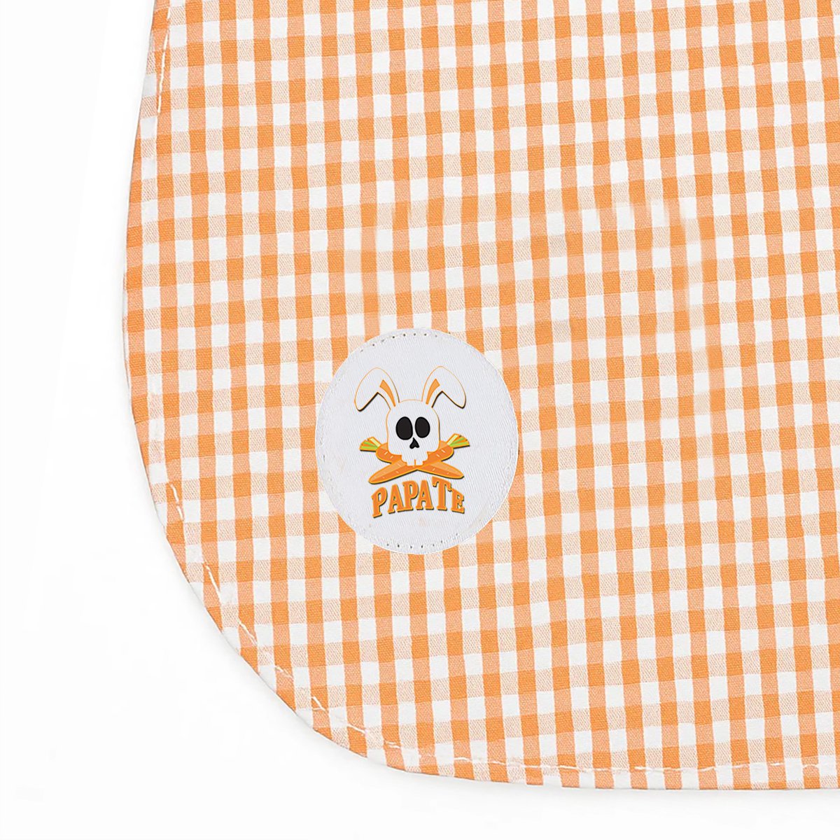 Lätzchen aus karierter Bio-Baumwolle