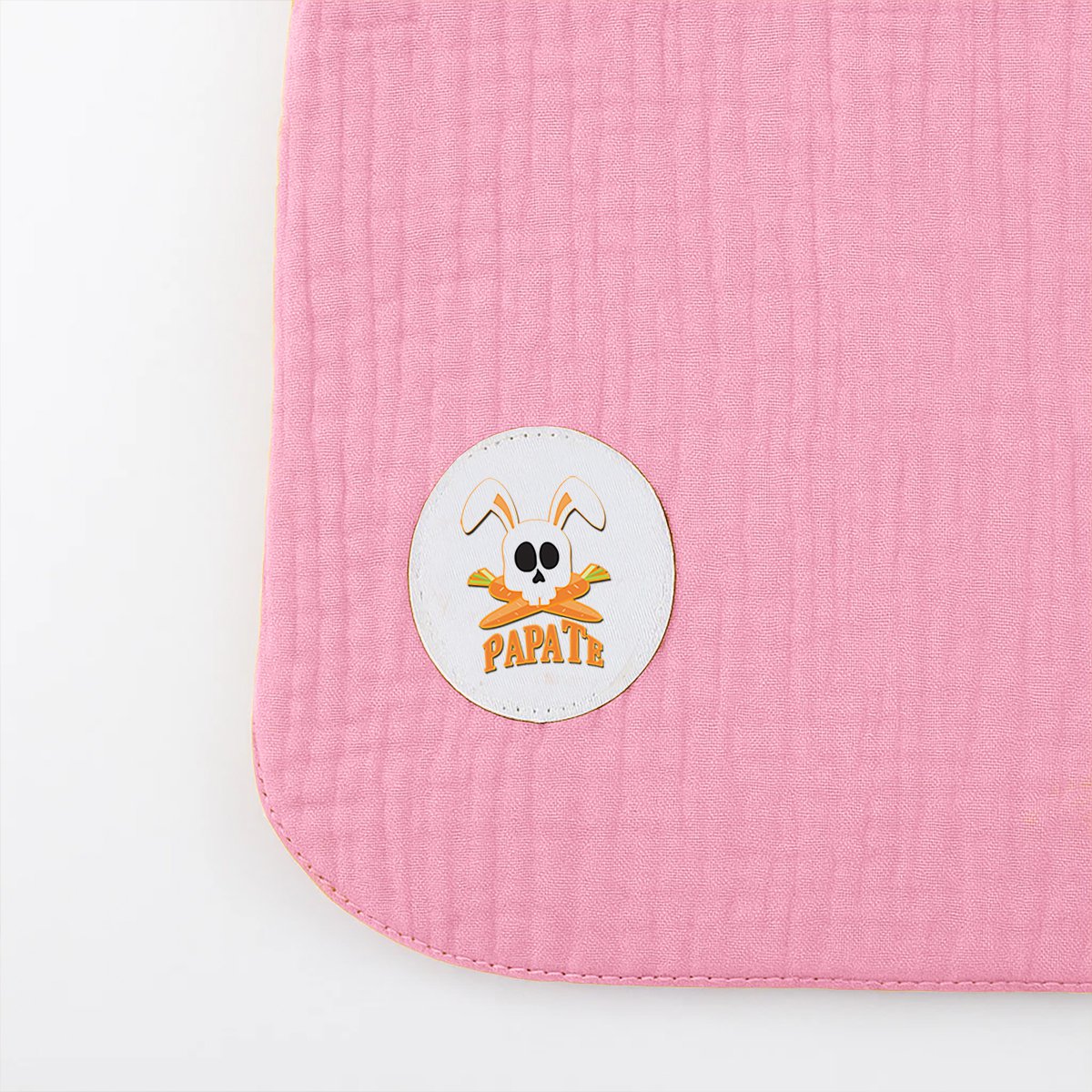 Lätzchen aus Bio-Baumwolle Rosa