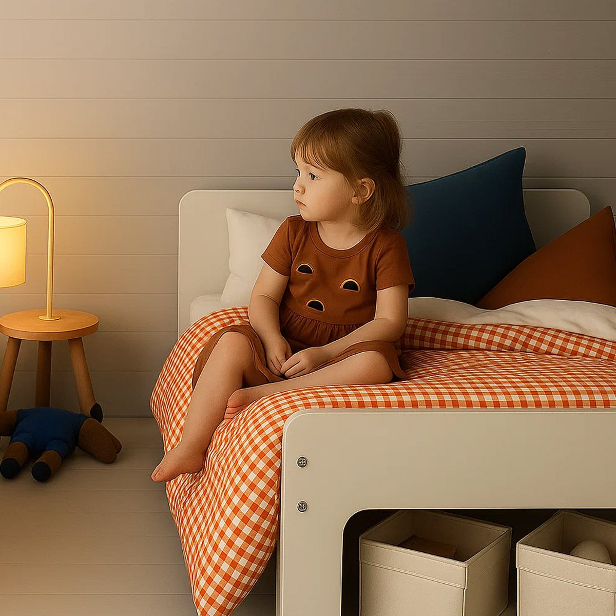 Vichy Steppdecke aus Bio-Baumwolle