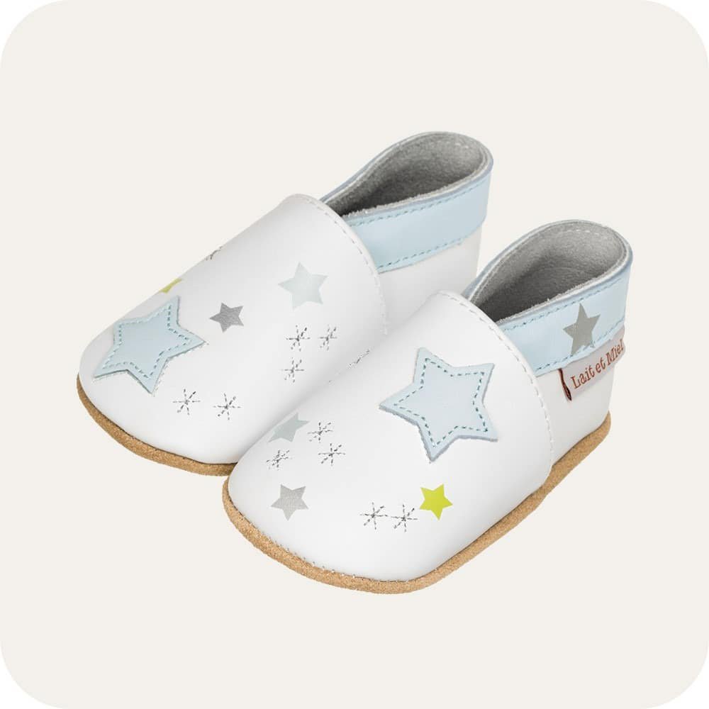 Weiche Leder Babyschuhe Polar Himmel