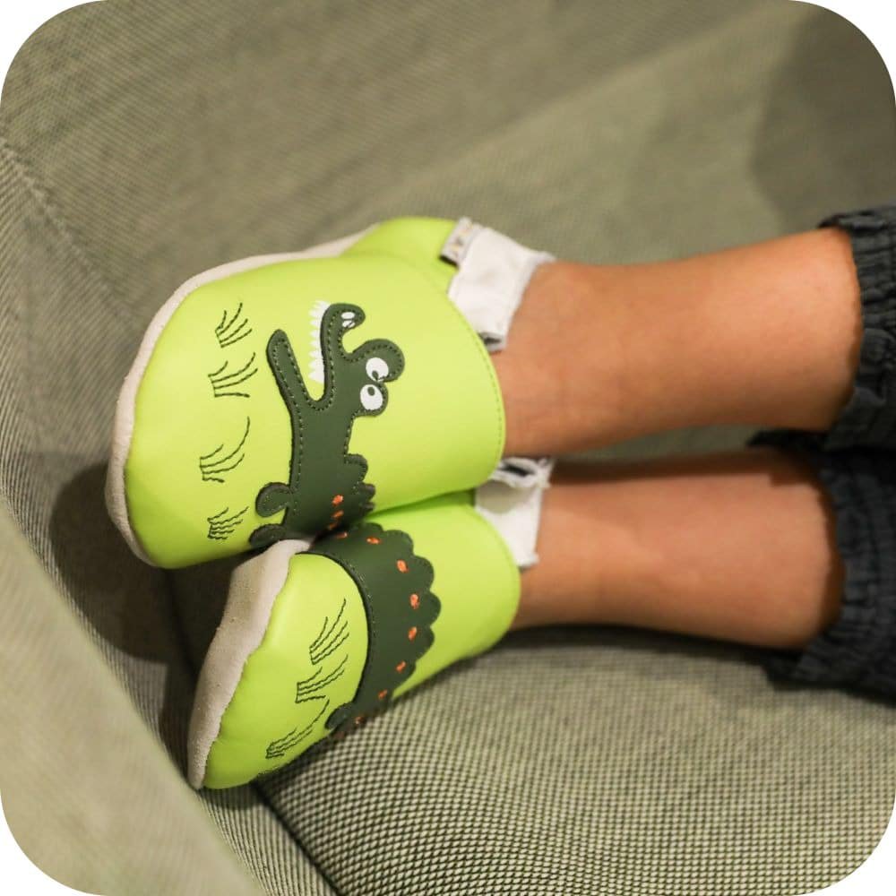 Babyschuhe aus weichem Leder Croc'Savane